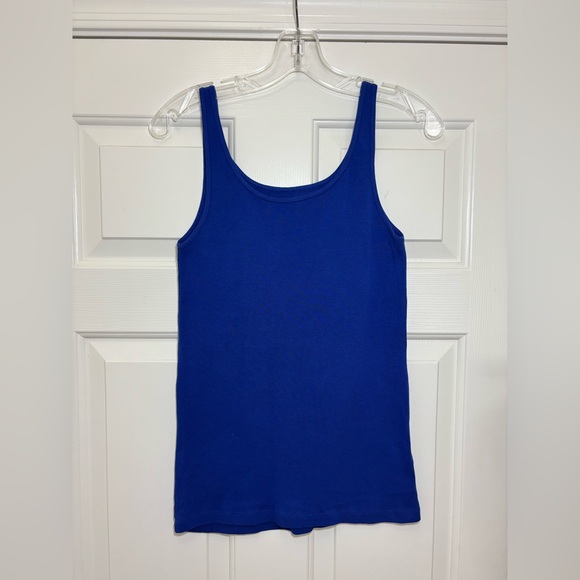Eileen Fisher Tops - NEW EILEEN FISHER Tank Top M Organic Cotton Jersey Scoop Neck Cami Blue